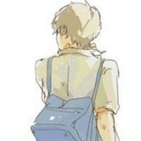 动漫背书包头像