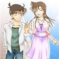 小兰与新一恩爱头像