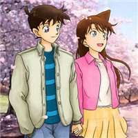 小兰与新一恩爱头像