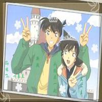 小兰与新一恩爱头像