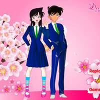 小兰与新一恩爱头像