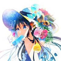 小女孩吃雪糕头像