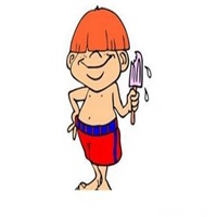 小男孩吃雪糕头像