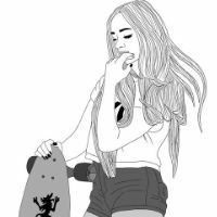 御姐专用黑白头像