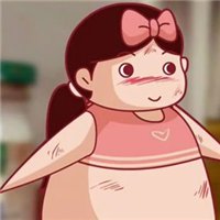 微信卡通胖子头像女
