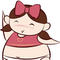 微信卡通胖子头像女