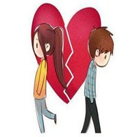 情侣分手伤感带字头像图片大全