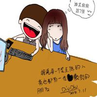 情侣头像胖子和胖妞