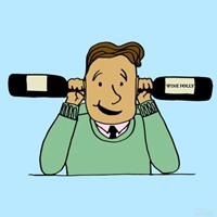 浪漫喝红酒微信头像图片