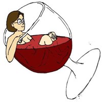 浪漫喝红酒微信头像图片