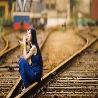 离别头像带字图片