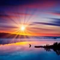 唯美日出太阳头像图片