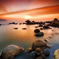 唯美日出太阳头像图片