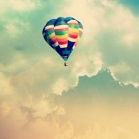 唯美热气球头像