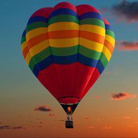 唯美热气球头像