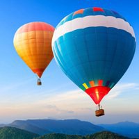 唯美热气球头像