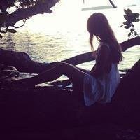 唯美远景女生背影头像