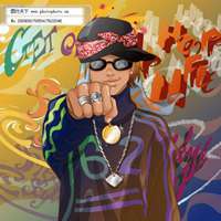 嘻哈头像女动漫图片