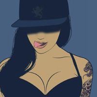 嘻哈头像女动漫图片