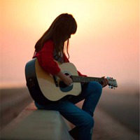 微信吉他头像图片 弹吉他唯美浪漫头像