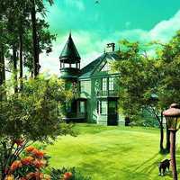 微信山水树林头像