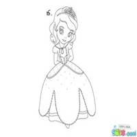 小公主头像简笔画