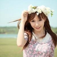 小清新带花头像女生_清新可爱女生戴花头像图片