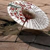 打油纸伞头像图片_复古有意境撑油纸伞美女头像