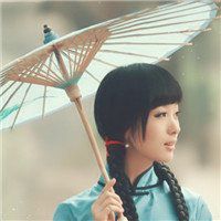 打油纸伞头像图片_复古有意境撑油纸伞美女头像
