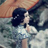 打油纸伞头像图片_复古有意境撑油纸伞美女头像