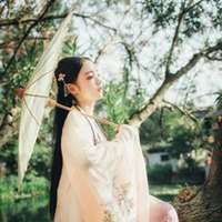 打油纸伞头像图片_复古有意境撑油纸伞美女头像