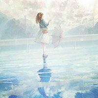 打油纸伞头像图片_复古有意境撑油纸伞美女头像