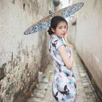 打油纸伞头像图片_复古有意境撑油纸伞美女头像