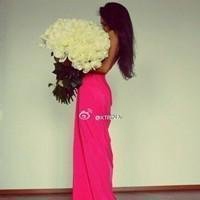 抱花的女孩头像_唯美抱花的可爱女生头像