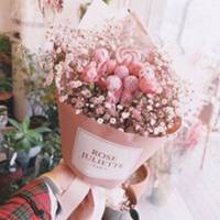 最好看的微信花束头像_包裹花束唯美清新头像大图