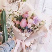 最好看的微信花束头像_包裹花束唯美清新头像大图