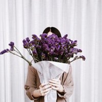 最好看的微信花束头像_包裹花束唯美清新头像大图