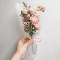 最好看的微信花束头像_包裹花束唯美清新头像大图