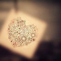 桃心头像卡通_卡通桃心爱心形状头像图片