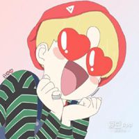 桃心头像卡通_卡通桃心爱心形状头像图片