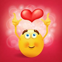 桃心头像卡通_卡通桃心爱心形状头像图片