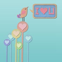 桃心头像卡通_卡通桃心爱心形状头像图片