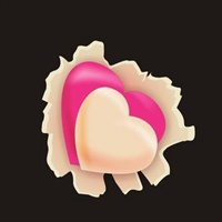 桃心头像卡通_卡通桃心爱心形状头像图片