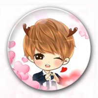 桃心头像卡通_卡通桃心爱心形状头像图片