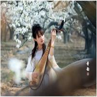 梨花下的美女头像_梨树下的可爱美女头像