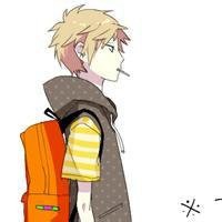 橙色头像男生动漫