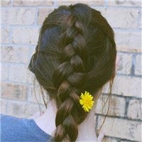 辫子头像女生背影_扎辫子可爱女生背影头像图片