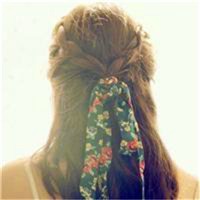 辫子头像女生背影_扎辫子可爱女生背影头像图片