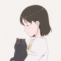 少女和猫头像动漫