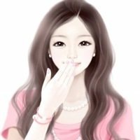 优雅卡通女生头像图片